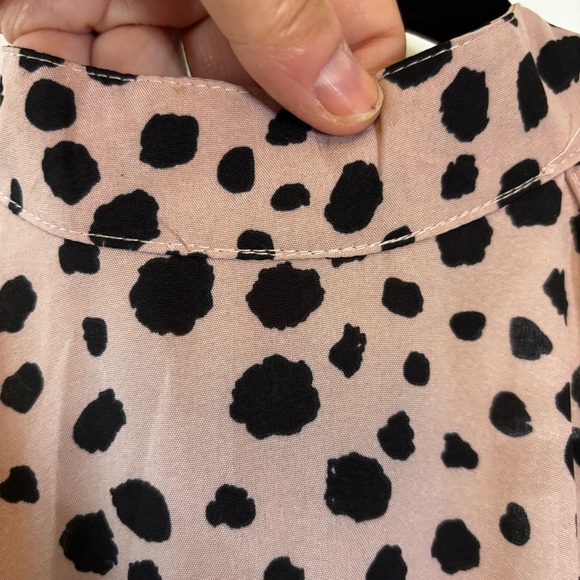 SHEIN Pink and Black Polka Dot Dress - Picture 6 of 10